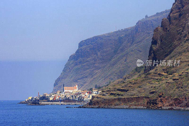 马德拉岛Paul do Mar的海岸景色